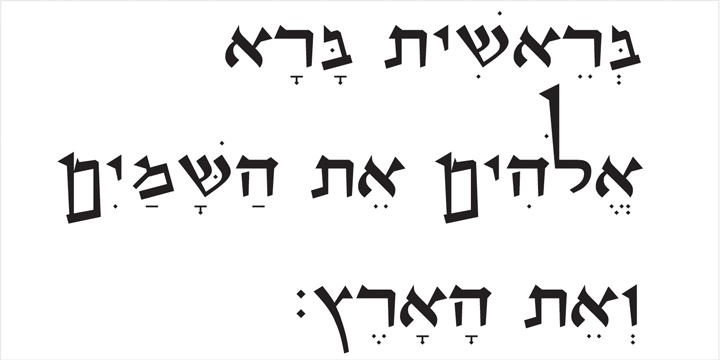 hebrew style font free